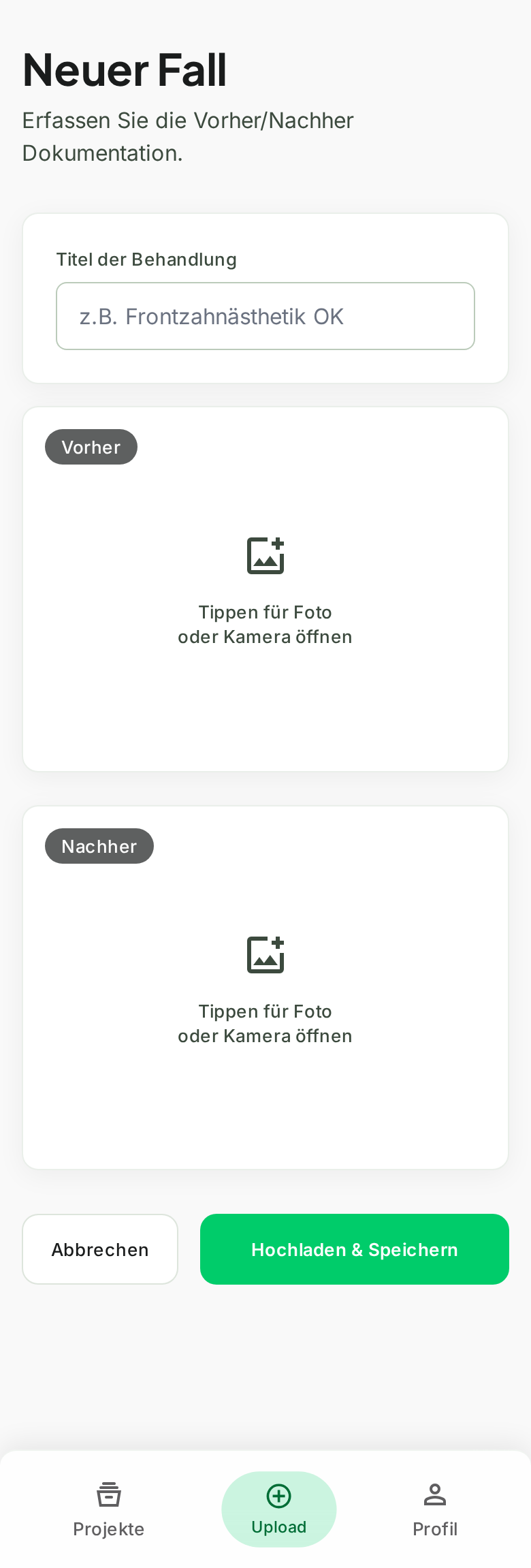 vnPro mobiler Upload